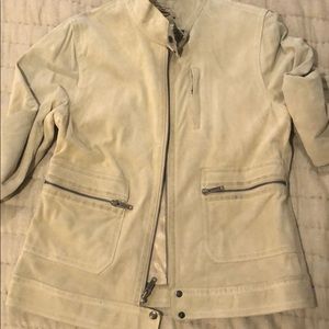 Women’s Banana Republic Leather Moto Jacket, Med